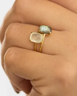 ANILLO BEATRIZ LABRADORITE SILVER