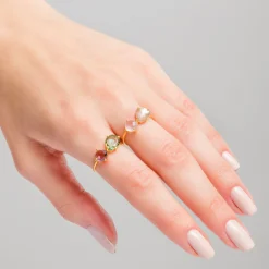 ANILLO MIDNIGHT LABRADORITE GOLD