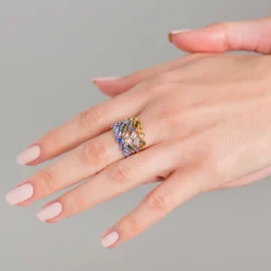 ANILLO SAPPHIRE BLUE SILVER