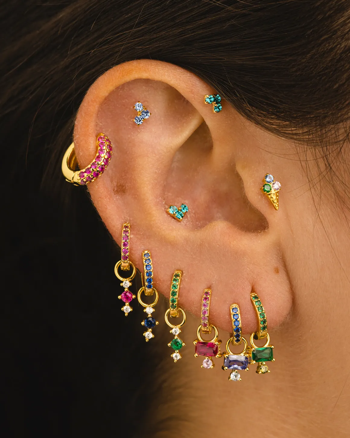 CHARM CHERRY GREEN GOLD