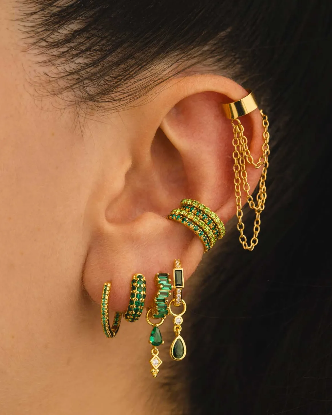 CHARM KLIM GREEN GOLD