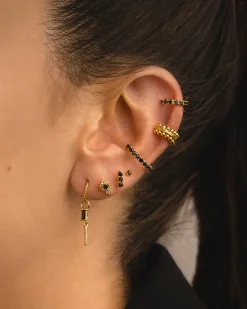 PENDIENTES ARLA BLACK GOLD