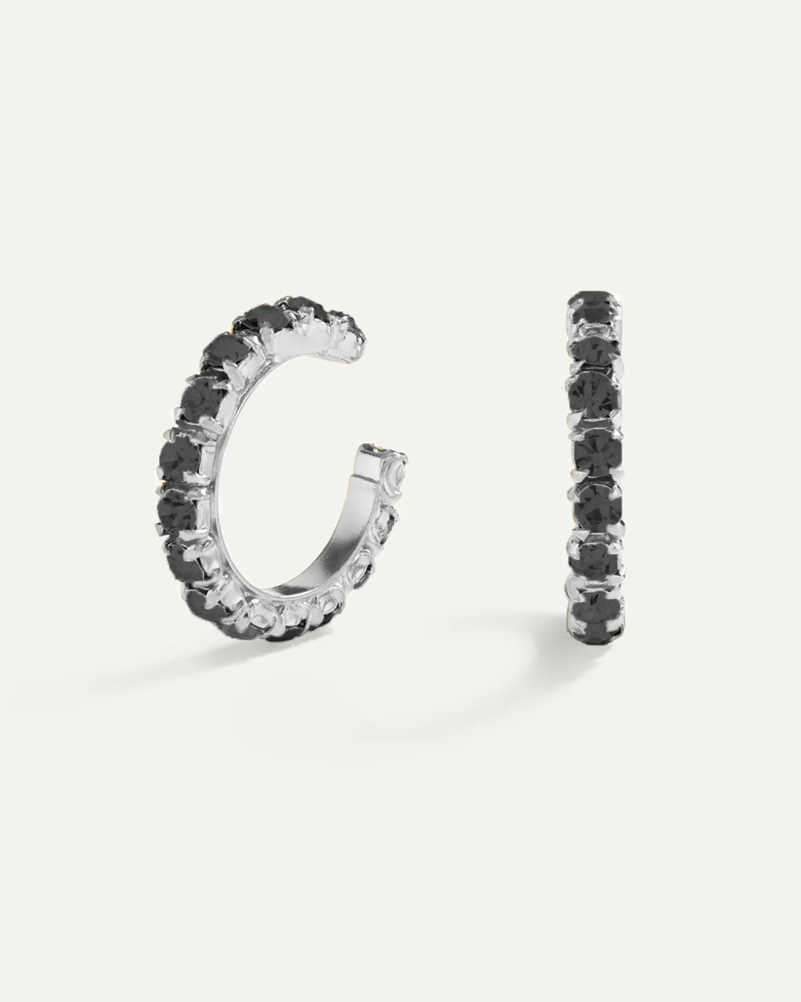 PENDIENTES ARLA BLACK SILVER