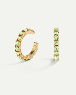 PENDIENTES ARLA GREEN LIGHT GOLD