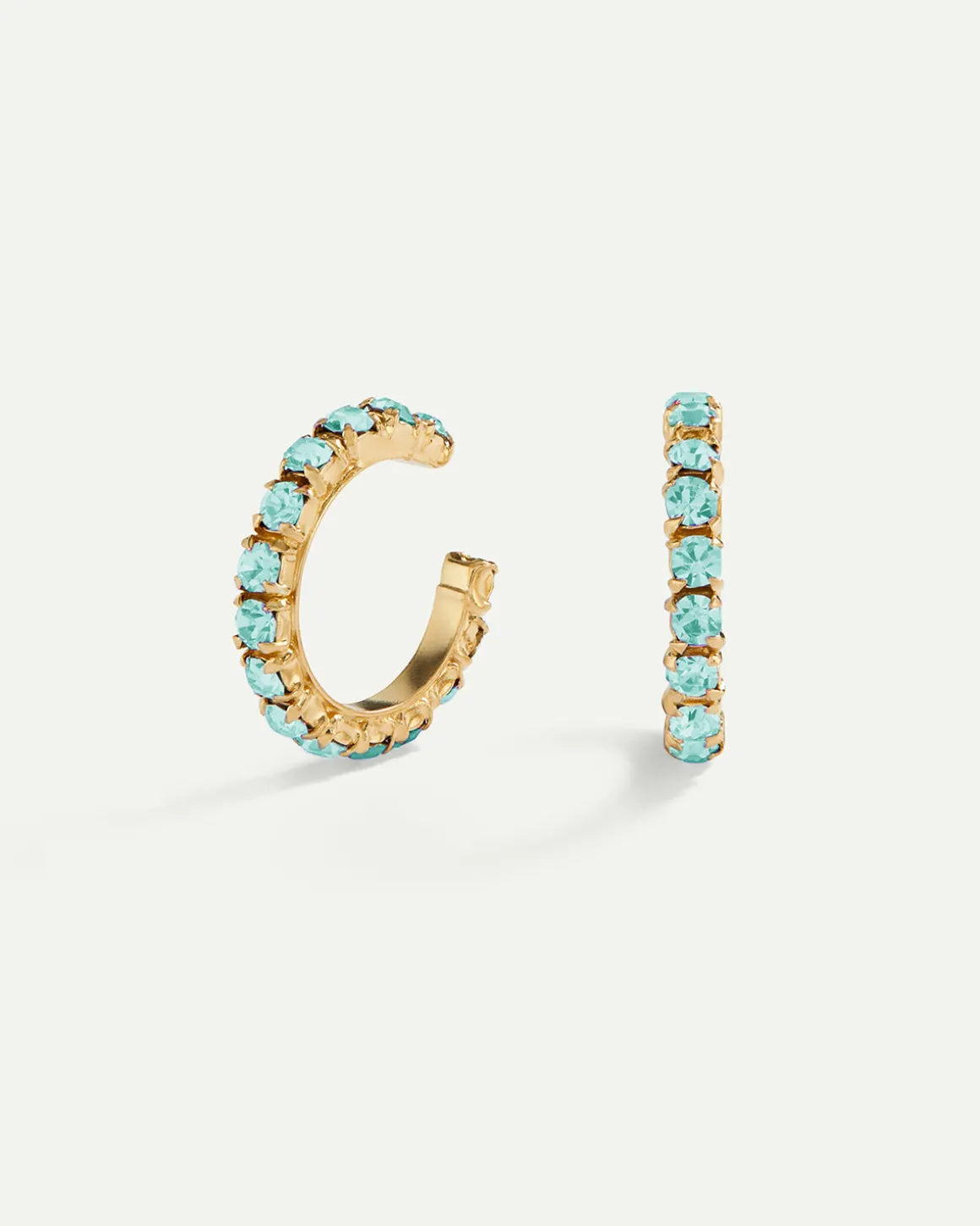 PENDIENTES ARLA MINI BLUE LIGHT GOLD