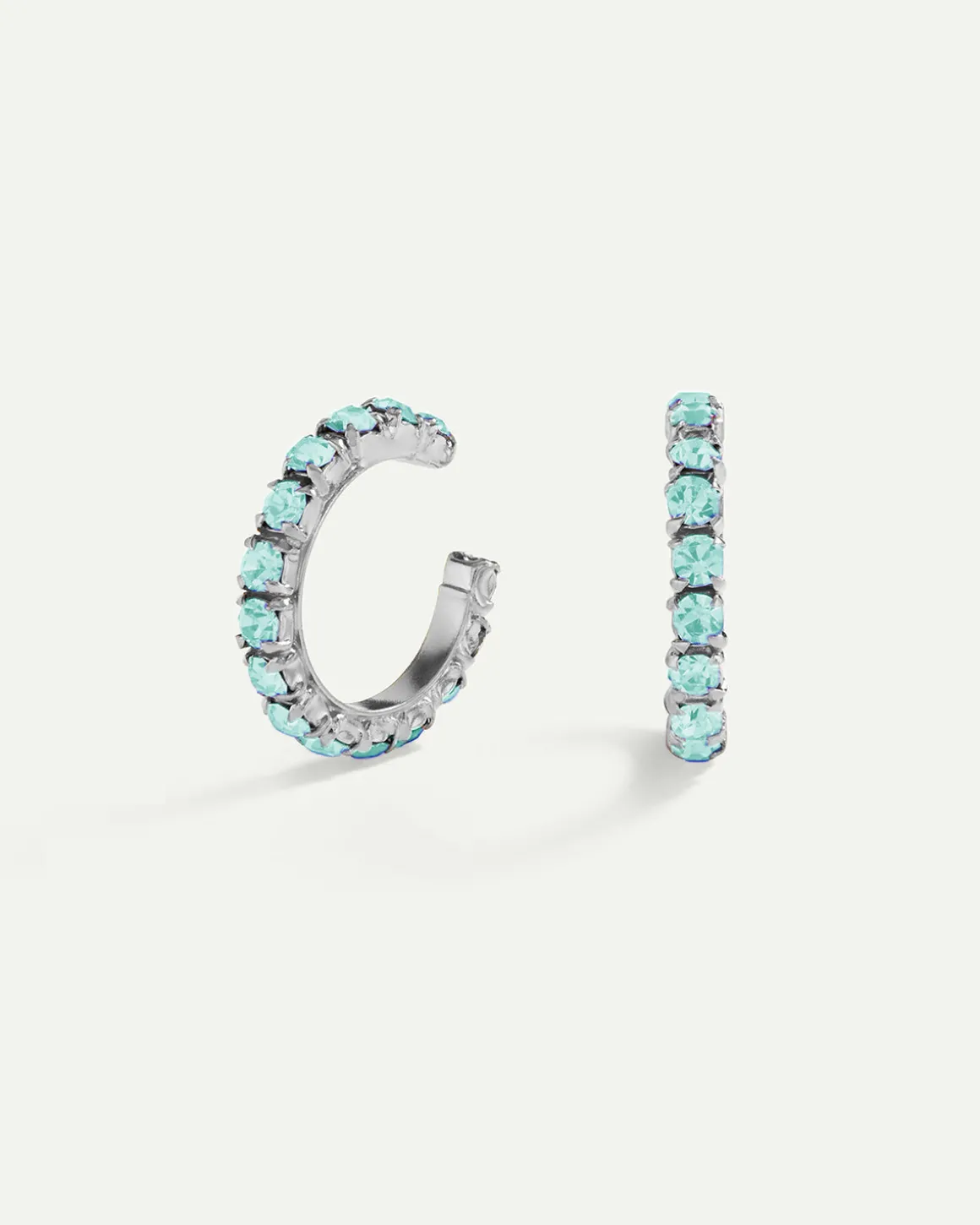PENDIENTES ARLA MINI BLUE LIGHT SILVER
