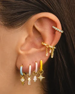 PENDIENTES ARLA MINI BLUE LIGHT SILVER