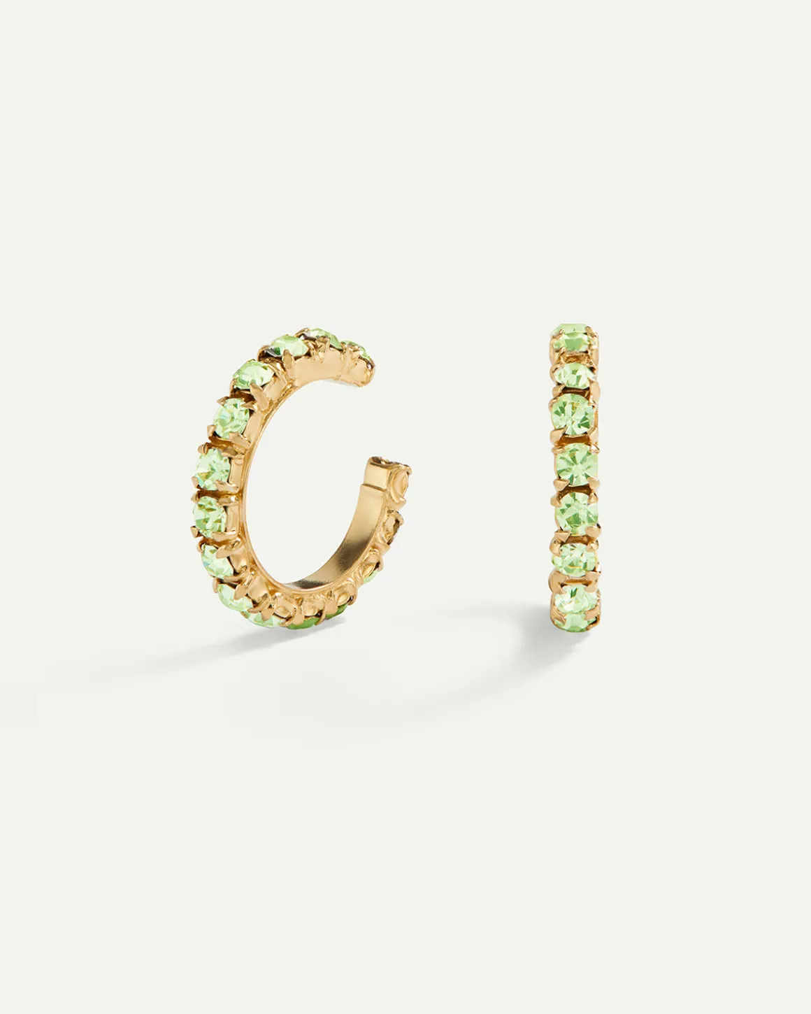 PENDIENTES ARLA MINI GREEN LIGHT GOLD