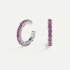 PENDIENTES ARLA MINI PURPLE SILVER