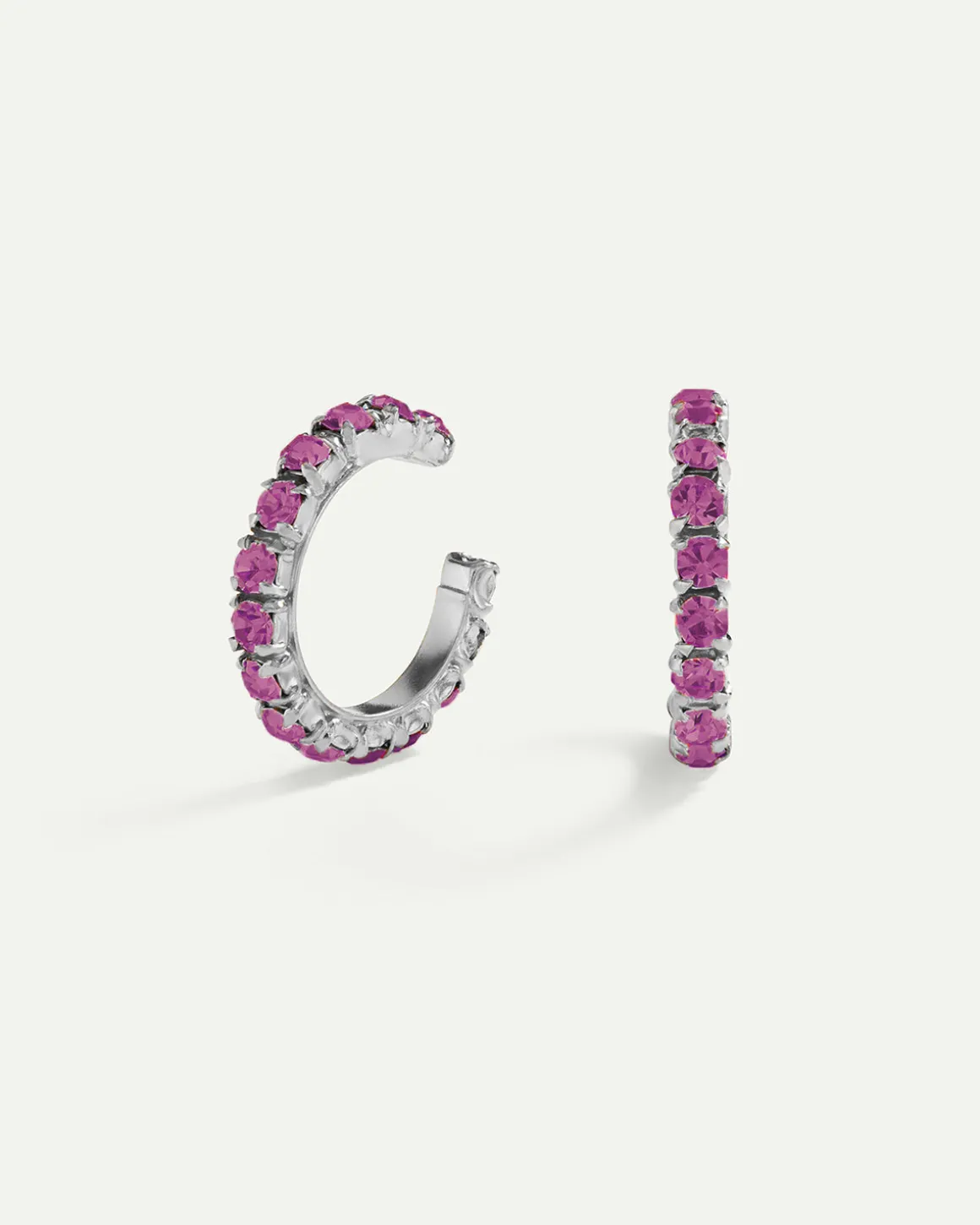 PENDIENTES ARLA MINI PURPLE SILVER