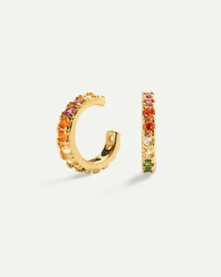 PENDIENTES ARLA MINI RAINBOW GOLD