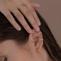 PENDIENTES BAGUETTE GOLD