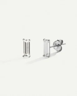 PENDIENTES BAGUETTE SILVER