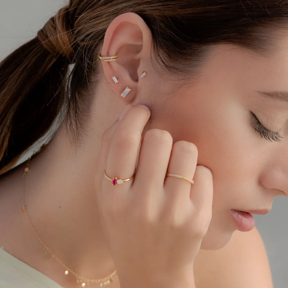 PENDIENTES BAGUETTE SILVER