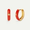 PENDIENTES CARA RED GOLD