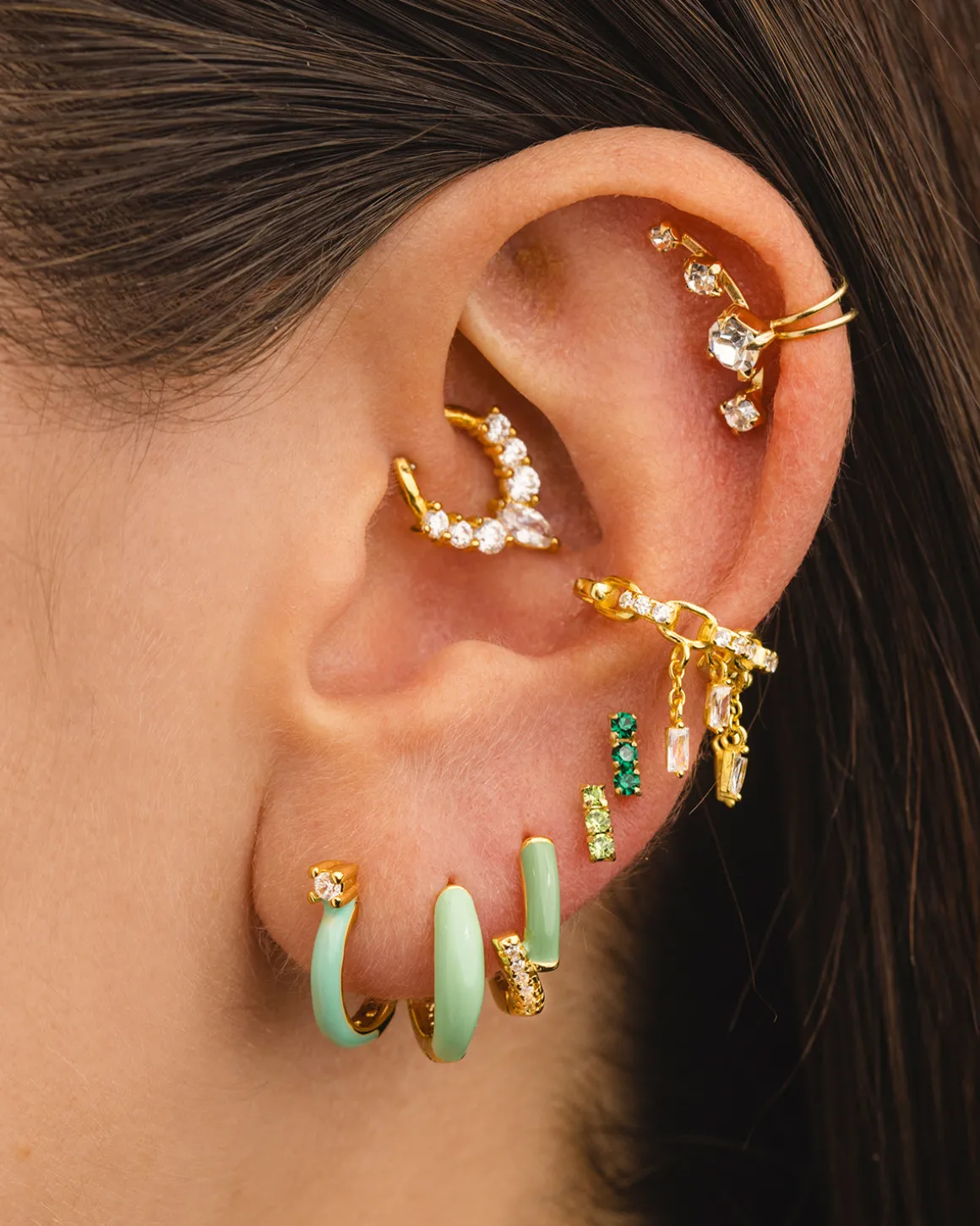 PENDIENTES CERES CELESTE GOLD