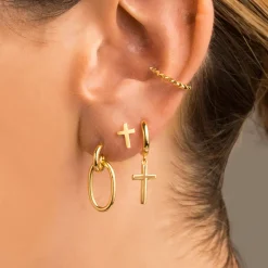 PENDIENTES CROIX GOLD