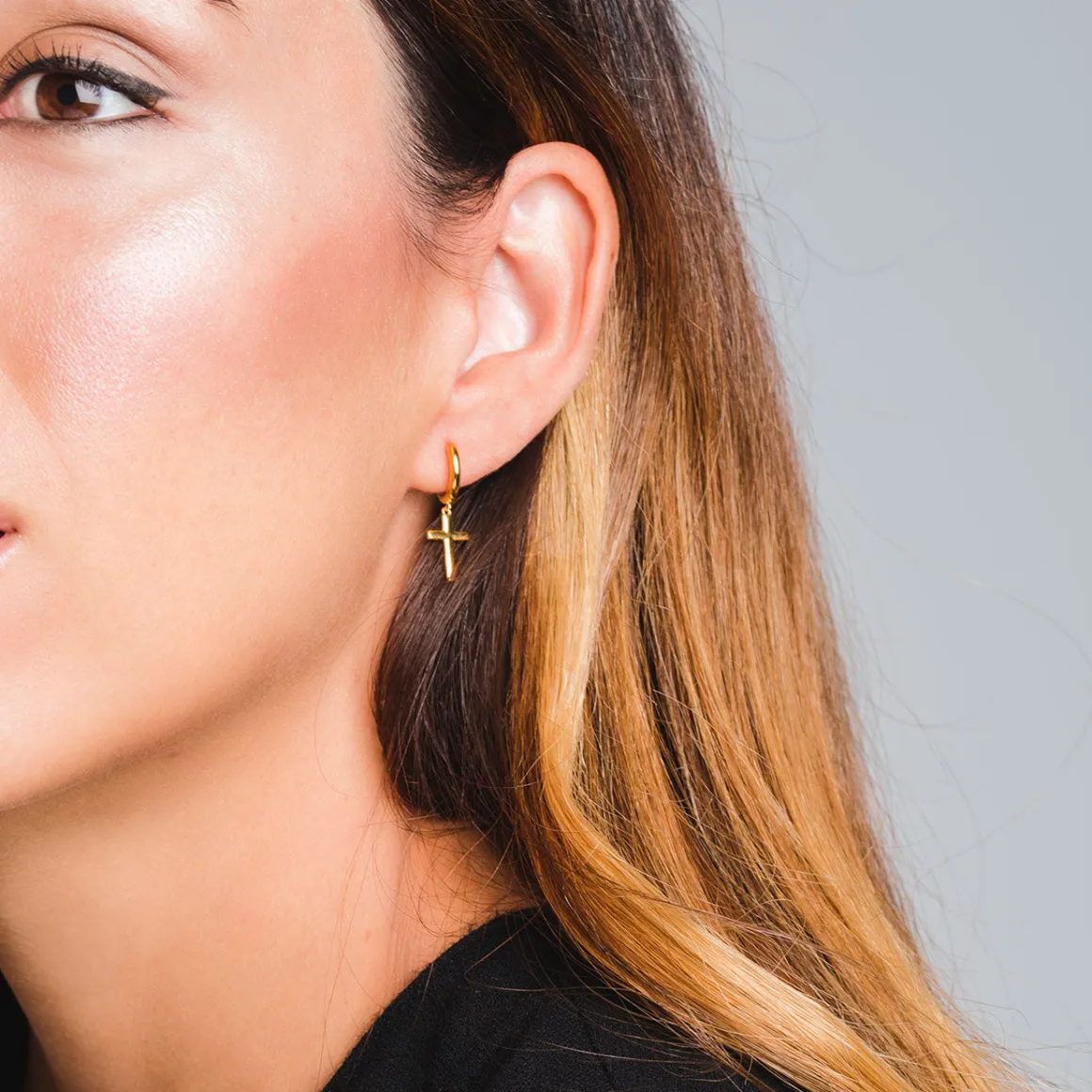 PENDIENTES CROIX GOLD