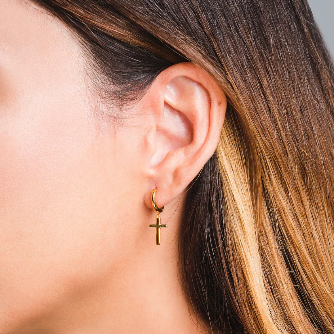 PENDIENTES CROIX GOLD