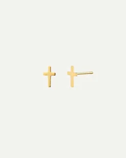 PENDIENTES CROIX MINI GOLD