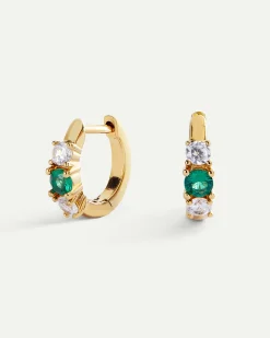 PENDIENTES DANA GREEN GOLD