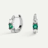 PENDIENTES DANA GREEN SILVER