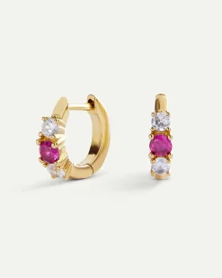 PENDIENTES DANA PINK GOLD