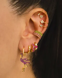 PENDIENTES DANA PINK GOLD