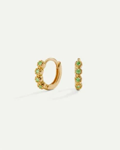 PENDIENTES ELI GREEN MINI GOLD
