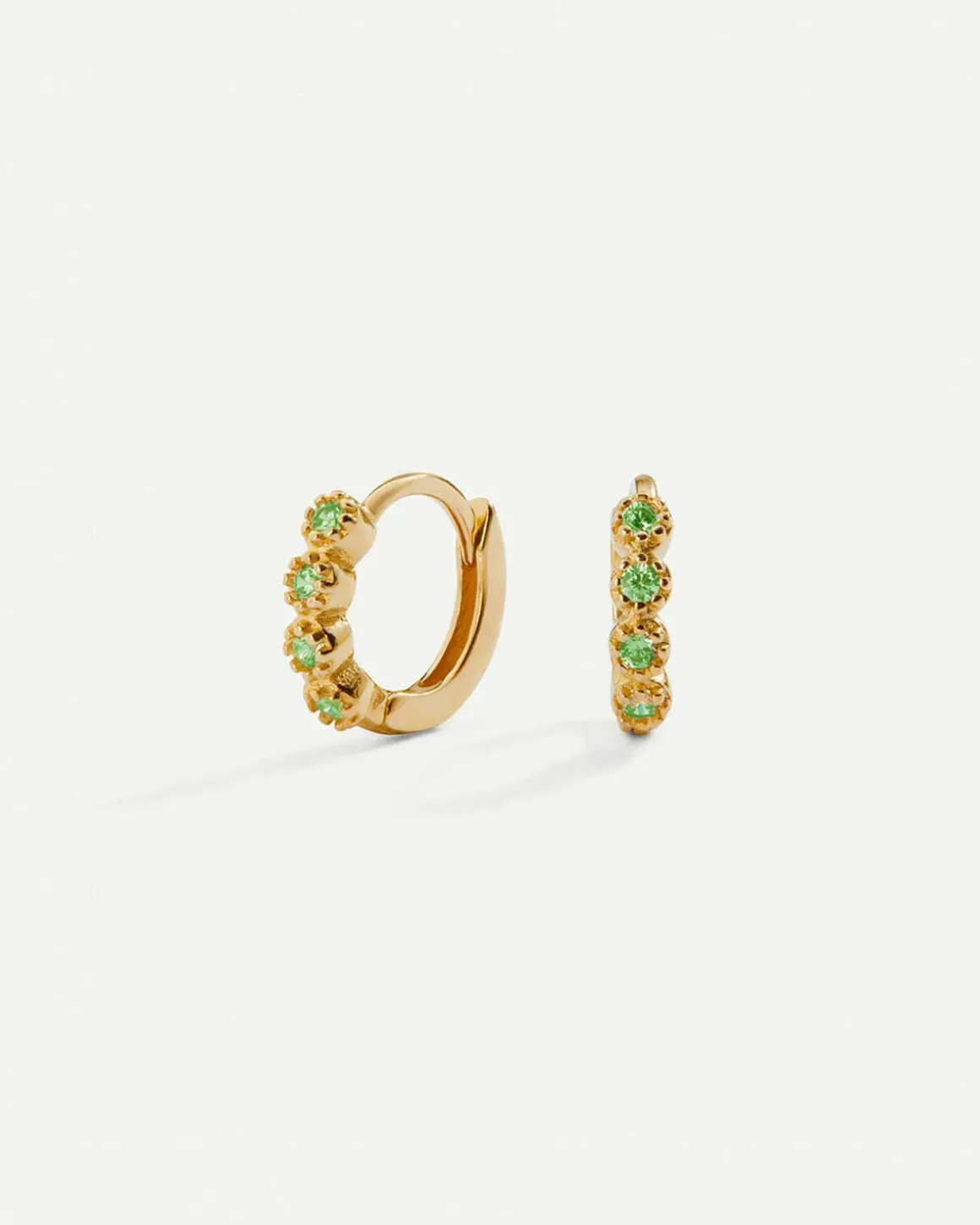 PENDIENTES ELI GREEN MINI GOLD