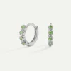 PENDIENTES ELI GREEN SILVER
