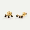 PENDIENTES ELVIRA BLACK GOLD