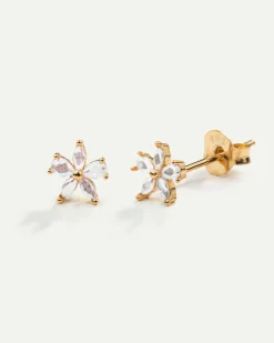 PENDIENTES FLOWER GOLD
