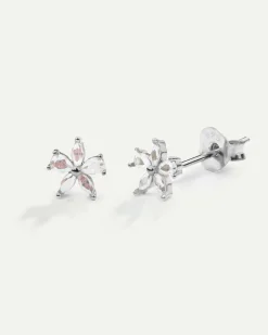 PENDIENTES FLOWER SILVER