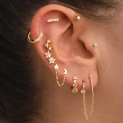 PENDIENTES FOX GOLD