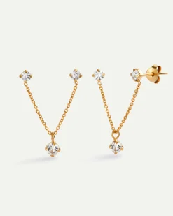 PENDIENTES GUINDA GOLD