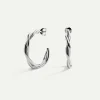 PENDIENTES HALO TWIST SILVER