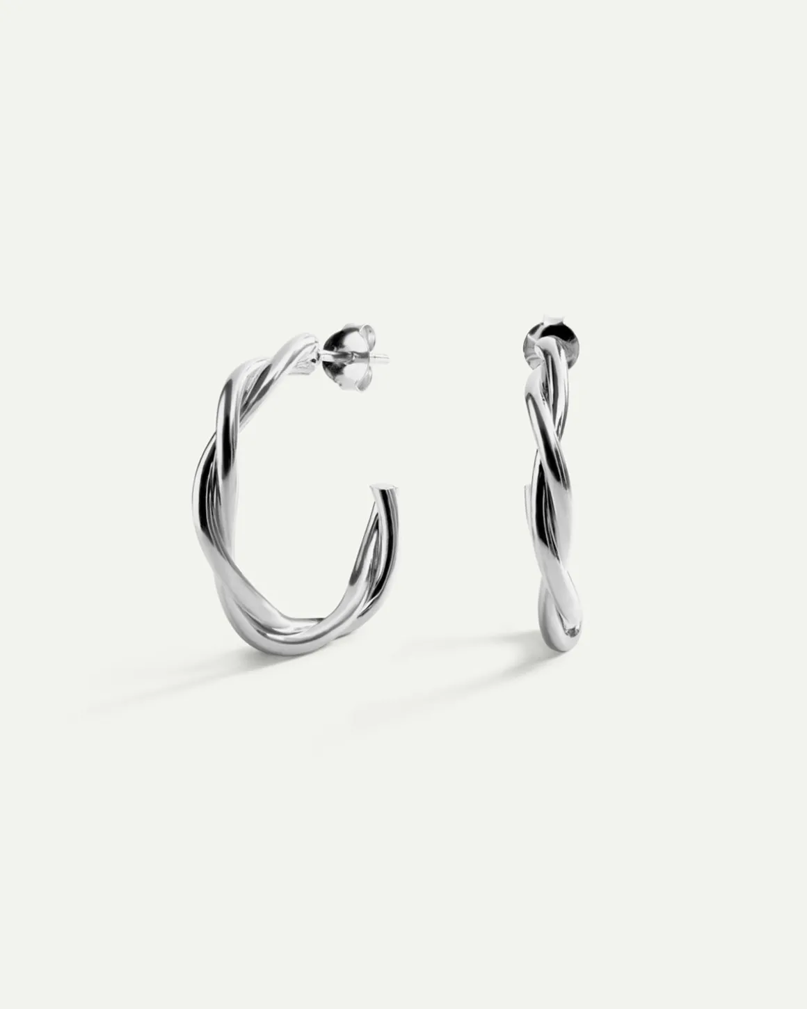 PENDIENTES HALO TWIST SILVER