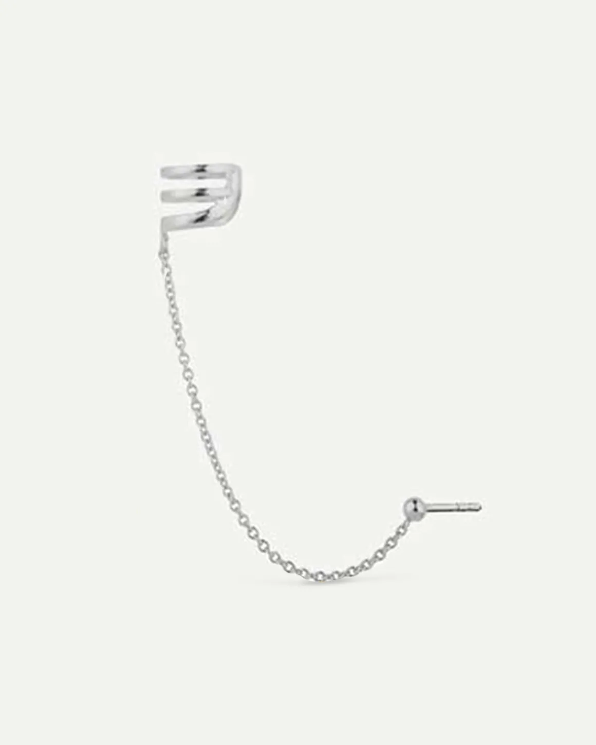PENDIENTES HARI CHAIN BALL SILVER