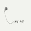 PENDIENTES HARI CHAIN STAR DUO SILVER