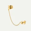PENDIENTES HARI CHAIN STAR GOLD
