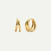 PENDIENTES HOOPS DOBLE GOLD