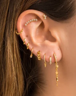 PENDIENTES HOOPS MINI GOLD