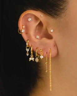 PENDIENTES HOOPS NANA GOLD