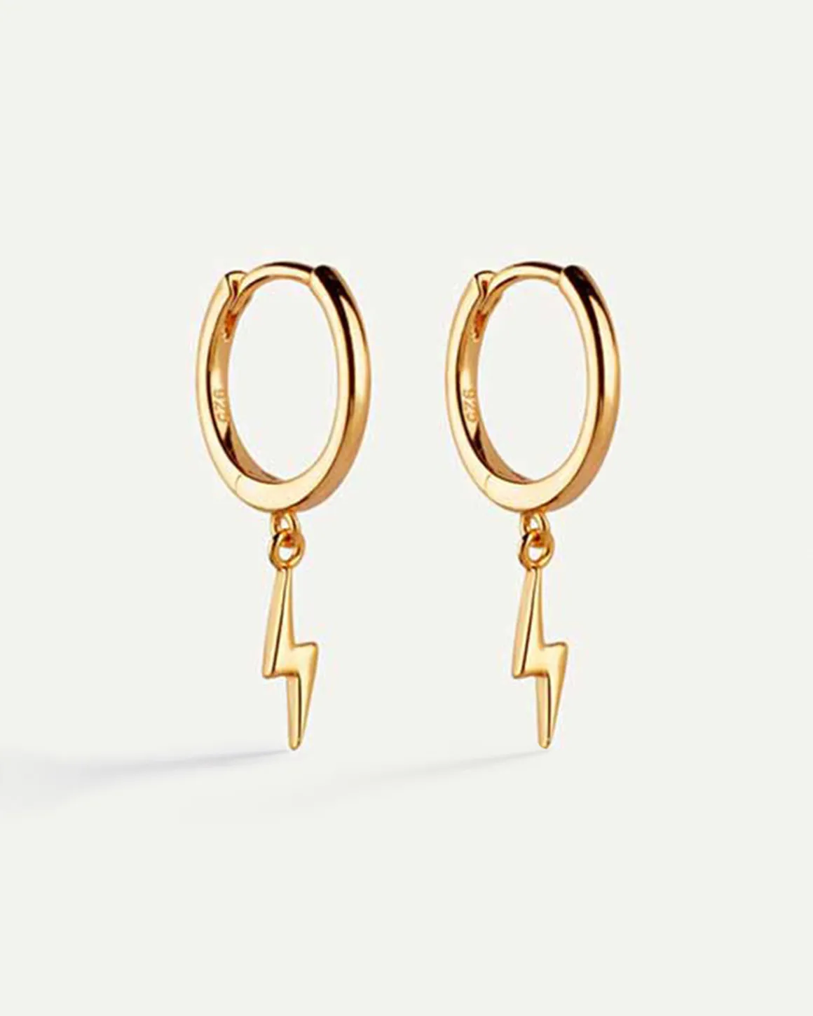 PENDIENTES HOOPS RAY GOLD