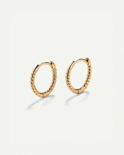 PENDIENTES HOOPS TWIST GOLD