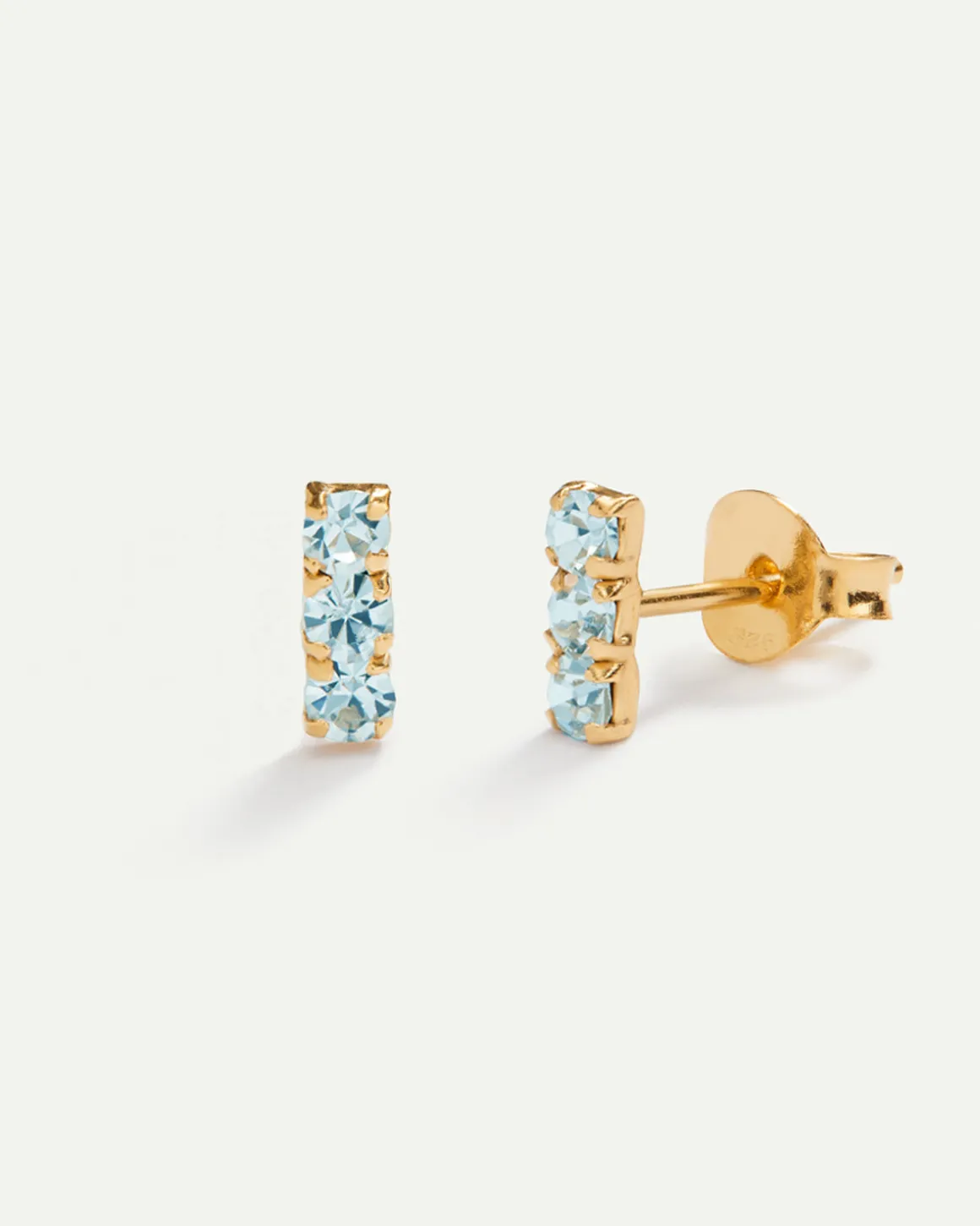 PENDIENTES HORIZON BLUE GOLD