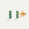 PENDIENTES HORIZON GREEN GOLD