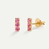 PENDIENTES HORIZON PINK GOLD