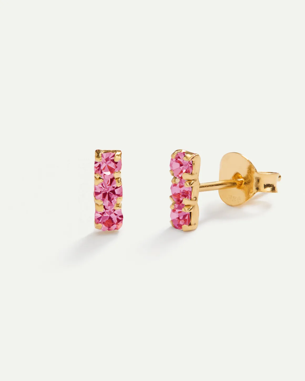 PENDIENTES HORIZON PINK GOLD